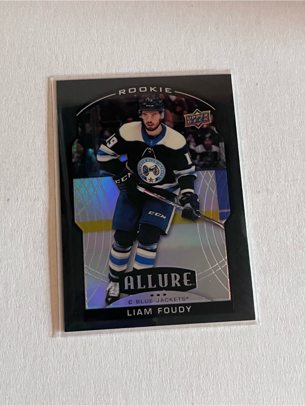 Upper Deck Allure Rookie Card – Liam Foudy (Columbus Blue Jackets)